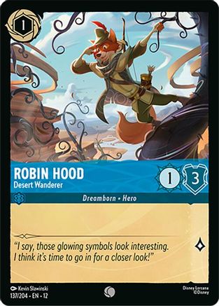 Robin Hood - Desert Wanderer (137/204) Wilds Unknown (Cold Foil)