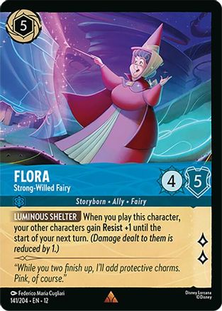 Flora - Strong-Willed Fairy (Foil) (141/204) Wilds Unknown (Cold Foil)
