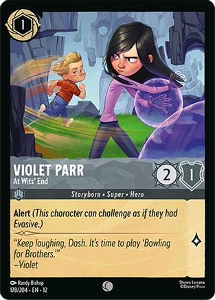 Violet Parr - At Wits' End (178/204) Wilds Unknown (Cold Foil)