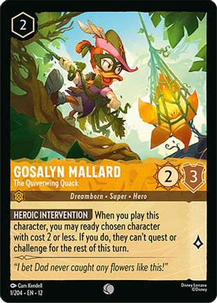 Gosalyn Mallard - The Quiverwing Quack (1/204) Wilds Unknown (Non-Foil)
