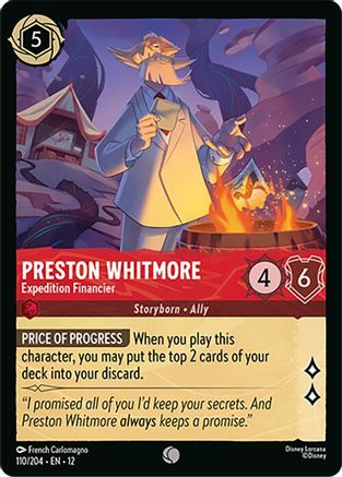 Preston Whitmore - Expedition Financier (110/204) Wilds Unknown (Cold Foil)