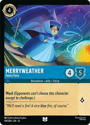 Merryweather - Feisty Fairy (Foil) (139/204) Wilds Unknown (Cold Foil)