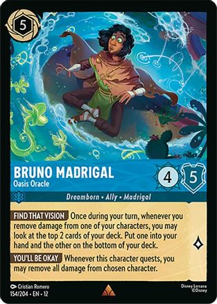 Bruno Madrigal - Oasis Oracle (154/204) Wilds Unknown (Cold Foil)