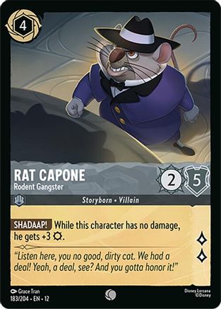 Rat Capone - Rodent Gangster (183/204) Wilds Unknown (Cold Foil)