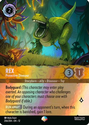 Rex - Protective Dinosaur (Epic) (206/204) Wilds Unknown ()
