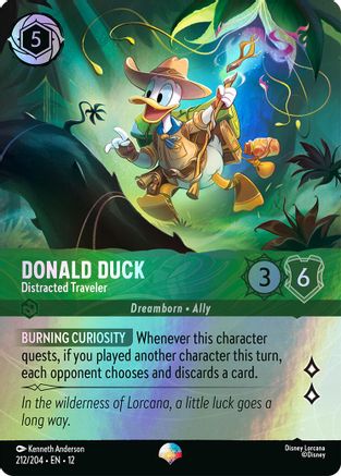 Donald Duck - Distracted Traveler (Epic) (212/204) Wilds Unknown ()