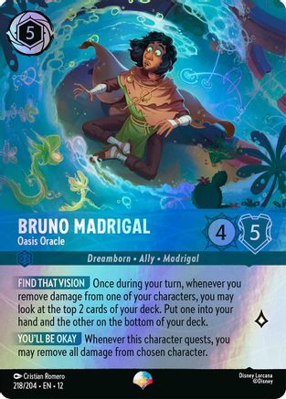 Bruno Madrigal - Oasis Oracle (Epic) (218/204) Wilds Unknown ()