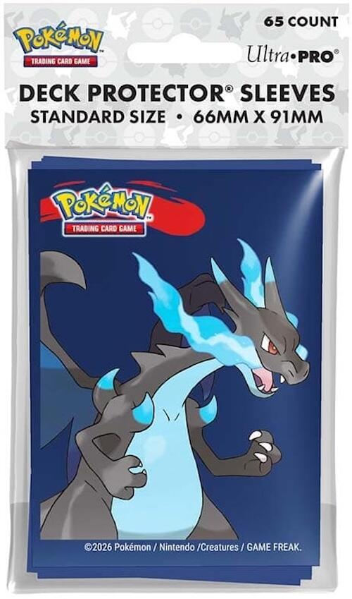 Ultra Pro - Pokemon Deck Protector Sleeves: Mega Charizard X (Standard Sized) (65CT)
