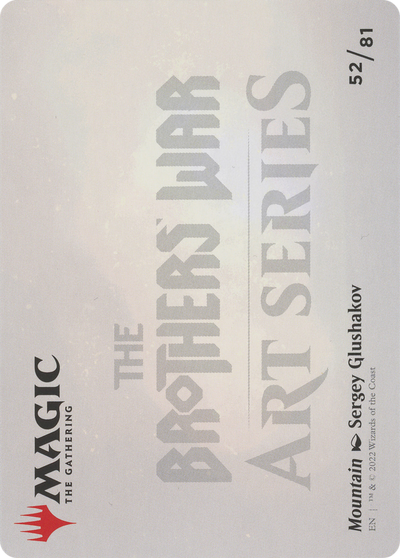 Mountain // Mountain (ABRO-052) - The Brothers' War Art Series (Borderless)