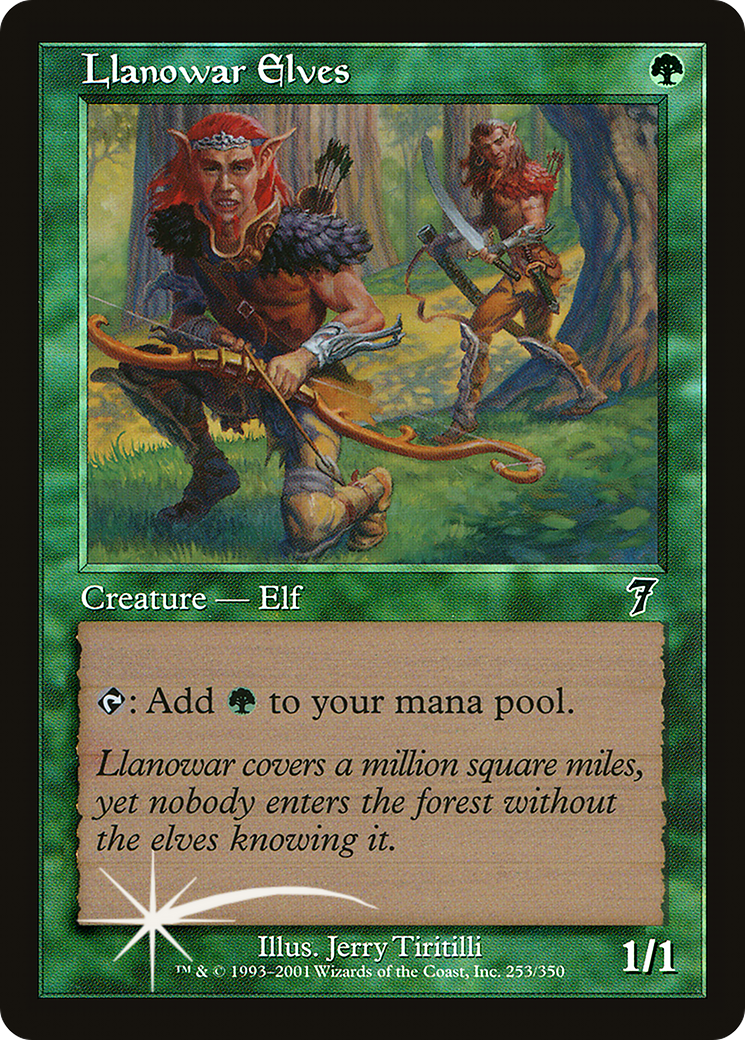 Llanowar Elves (7ED-253★) - 7th Edition Foil