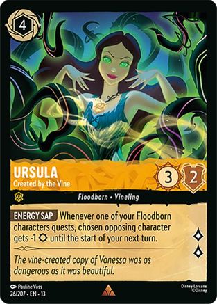 Ursula - Created by the Vine (26/204) Attack of the Vine (Cold Foil)