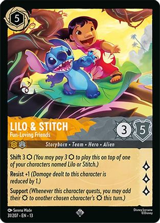 Lilo & Stitch - Fun-Loving Friends (31/204) Attack of the Vine (Cold Foil)