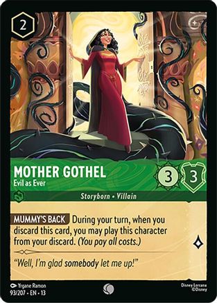 Mother Gothel - Evil as Ever (93/204) Attack of the Vine (Non-Foil)