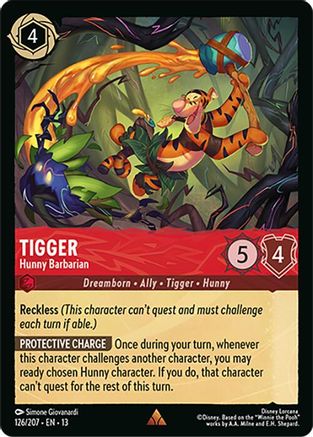 Tigger - Hunny Barbarian (126/204) Attack of the Vine (Non-Foil)