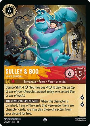 Sulley & Boo - Scare Buddies (29/204) Attack of the Vine (Cold Foil)