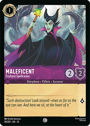 Maleficent - Exultant Spellcaster (39/204) Attack of the Vine (Cold Foil)