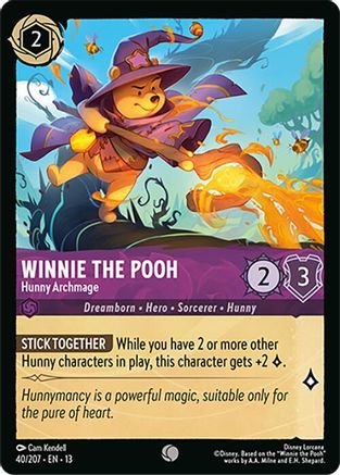 Winnie the Pooh - Hunny Archmage (40/204) Attack of the Vine (Cold Foil)