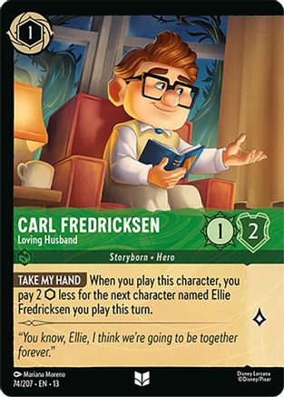 Carl Fredricksen - Loving Husband (Foil) (74/204) Attack of the Vine (Cold Foil)