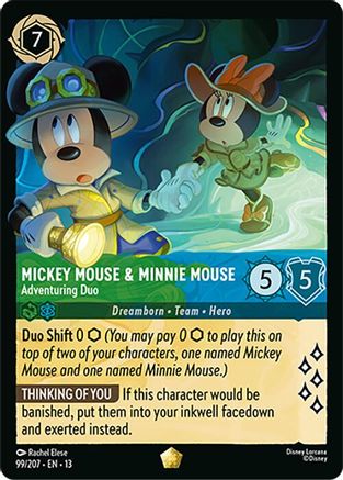 Mickey Mouse & Minnie Mouse - Adventuring Duo (99/204) Attack of the Vine (Non-Foil)