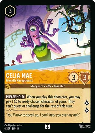 Celia Mae - Friendly Receptionist (6/204) Attack of the Vine (Cold Foil)