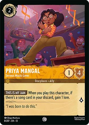 Priya Mangal - Serious Music Lover (8/204) Attack of the Vine (Non-Foil)