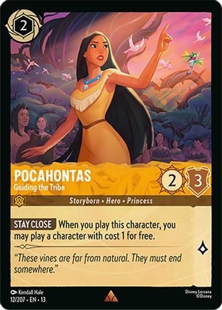 Pocahontas - Guiding the Tribe (12/204) Attack of the Vine (Non-Foil)