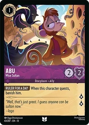 Abu - Wise Sultan (43/204) Attack of the Vine (Cold Foil)