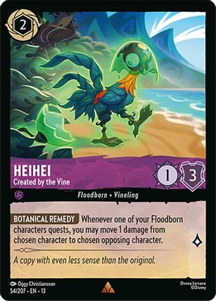 Heihei - Created by the Vine (54/204) Attack of the Vine (Cold Foil)