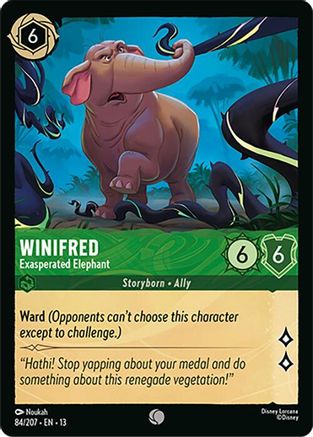Winifred - Exasperated Elephant (84/204) Attack of the Vine (Non-Foil)
