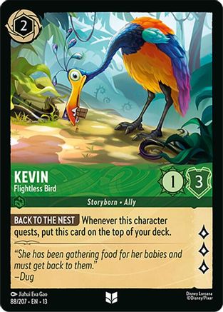 Kevin - Flightless Bird (88/204) Attack of the Vine (Cold Foil)