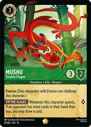 Mushu - Stealthy Dragon (97/204) Attack of the Vine (Non-Foil)