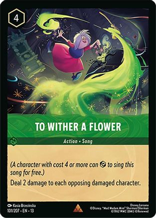 To Wither a Flower (101/204) Attack of the Vine (Non-Foil)