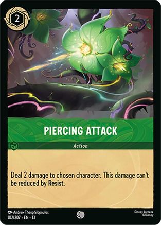 Piercing Attack (102/204) Attack of the Vine (Cold Foil)