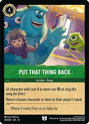 Put That Thing Back (103/204) Attack of the Vine (Cold Foil)