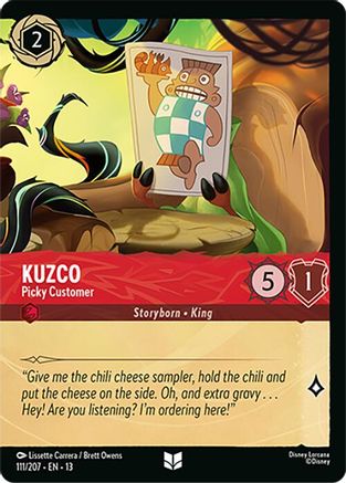 Kuzco - Picky Customer (Foil) (111/204) Attack of the Vine (Cold Foil)