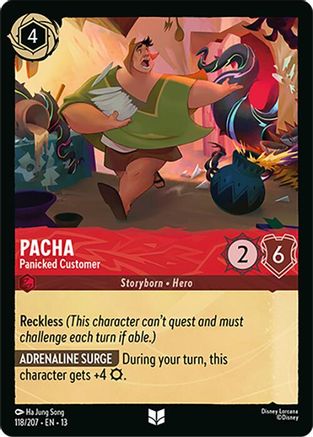 Pacha - Panicked Customer (118/204) Attack of the Vine (Cold Foil)