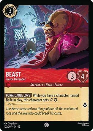 Beast - Fierce Defender (122/204) Attack of the Vine (Cold Foil)