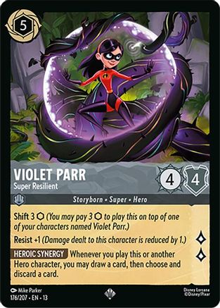 Violet Parr - Super Resilient (176/204) Attack of the Vine (Non-Foil)