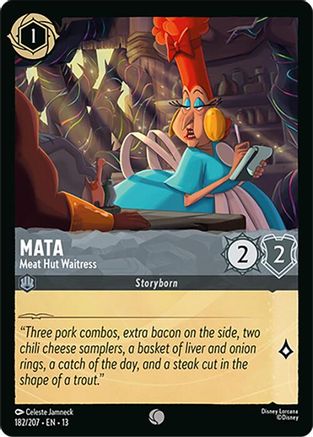 Mata - Meat Hut Waitress (182/204) Attack of the Vine (Non-Foil)