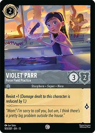 Violet Parr - Force Field Practice (183/204) Attack of the Vine (Non-Foil)