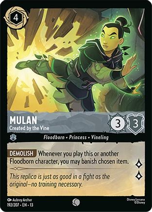 Mulan - Created by the Vine (192/204) Attack of the Vine (Non-Foil)