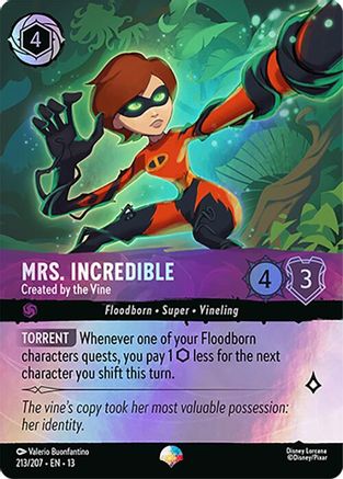 Mrs. Incredible - Created by the Vine (Epic) (213/204) Attack of the Vine ()