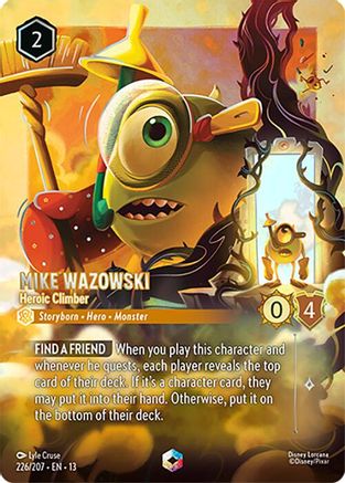 Mike Wazowski - Heroic Climber (Enchanted) (226/204) Attack of the Vine ()