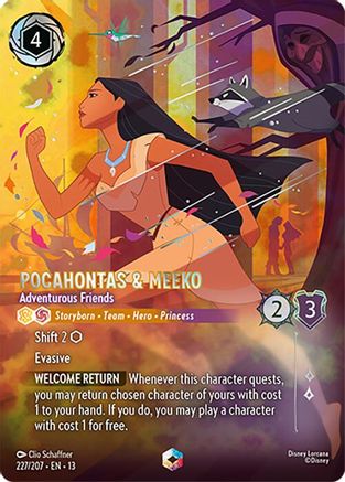 Pocahontas & Meeko - Adventurous Friends (Enchanted) (227/204) Attack of the Vine ()