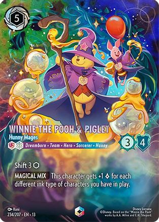Winnie the Pooh & Piglet - Hunny Mages (Enchanted) (234/204) Attack of the Vine ()