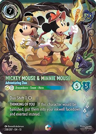Mickey Mouse & Minnie Mouse - Adventuring Duo (Enchanted) (238/204) Attack of the Vine ()