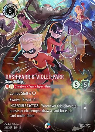 Dash Parr & Violet Parr - Super Siblings (Enchanted) (241/204) Attack of the Vine ()