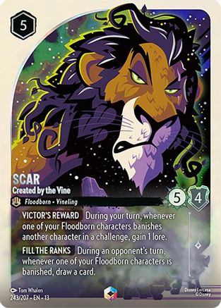 Scar - Created by the Vine (Enchanted) (243/204) Attack of the Vine ()
