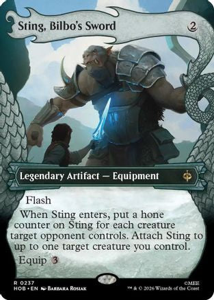 Sting, Bilbo's Sword (Showcase) (HOB-237) - The Hobbit Foil