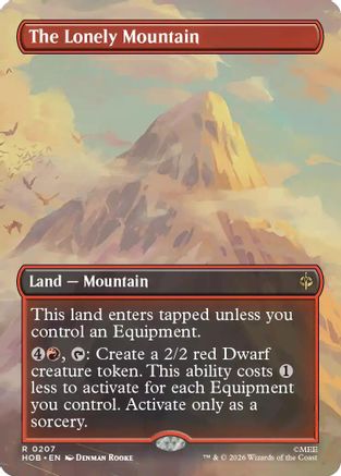 The Lonely Mountain (Borderless) (0207) (HOB-207) - The Hobbit